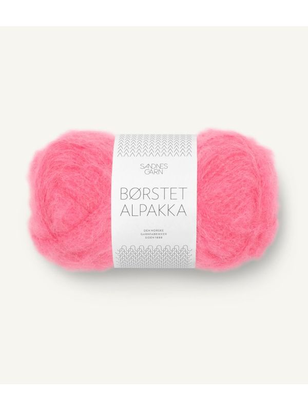 Børstet Alpakka 4315 Bubblegum Pink
