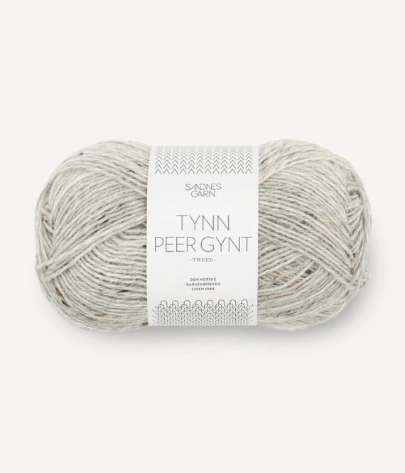 Hovedbilde Tynn Peer Gynt Tweed 1034 Lys gråmelert m Natur ...