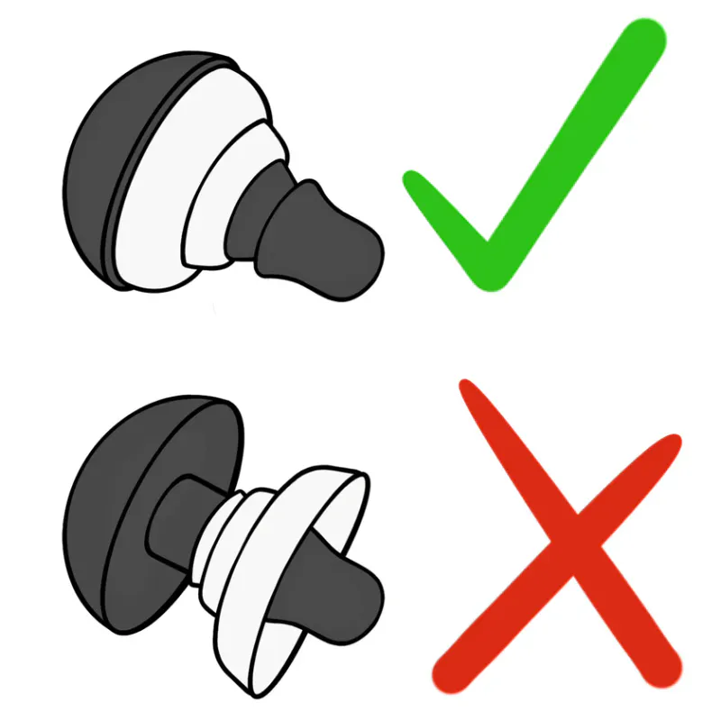 Safety eyes 10 mm, transparent