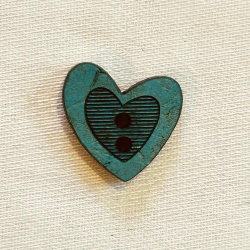 Kokosknapp 14 mm Hjerte